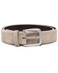 Moorer - Textured Buckled Belt - Lyst