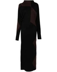Philosophy Di Lorenzo Serafini - Scoop Back Long Knitted Dress - Lyst