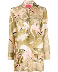F.R.S For Restless Sleepers - Flamingo Print Shirt Dress - Lyst