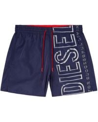 DIESEL - Soccer-41-D-Core Drawstring Swim Shorts - Lyst