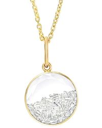 Moritz Glik - 18kt Yellow Gold Round Diamond Shaker Pendant Necklace - Lyst
