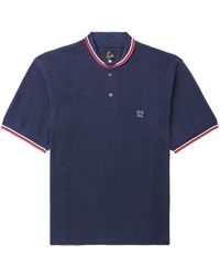 Needles - Logo-patch Short-sleeve Polo Shirt - Lyst