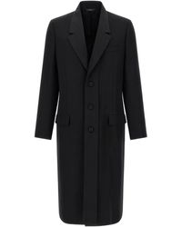 Fendi - Crepe Wool Coat - Lyst