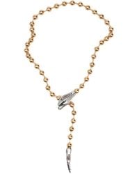 Bimba Y Lola - Collier En Chaîne Dorée Avec Tête De Serpent - Lyst