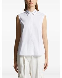 Peserico - Chain-Trimmed Sleeveless Shirt - Lyst