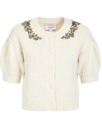 Cinq À Sept - Millicent Crystal-Embellished Cardigan - Lyst