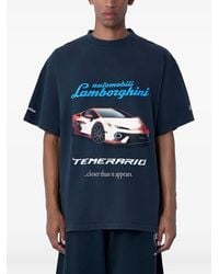Balenciaga - Lamborghini-Print Crew-Neck T-Shirt - Lyst