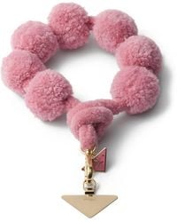 Prada - Triangle-Logo Wool Smartphone Wrist Strap - Lyst