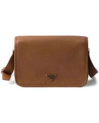 Prada - レザー メッセンジャーバッグ - Lyst