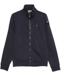 Blauer - Sweat Zippé City New À Patch Logo - Lyst