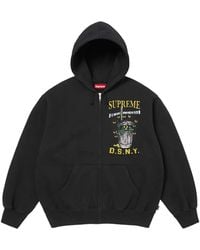 Supreme X B.B Simon Zip-Up Hoodie in Black for Men | Lyst UK