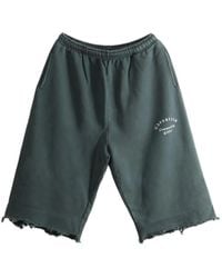 Willy Chavarria - Logo-Print Raw-Cut Shorts - Lyst