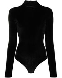 Atu Body Couture - Mock-neck Velvet Bodysuit - Lyst