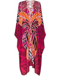 Emilio Pucci Kaftan Met Print - Roze