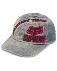 Supreme - X Fox Racing Logo-Embroidered Cap - Lyst