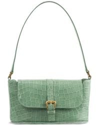 BY FAR - Miranda Croco-Embossed Leather Shoulder Bag - Lyst