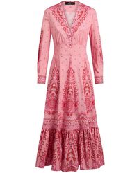 Etro - Robe Imprimée À Coupe Mi-Longue - Lyst