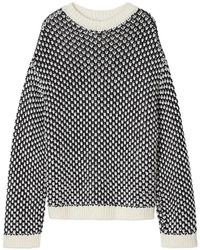 Closed - Crew-Neck Patterned Sweater - Lyst