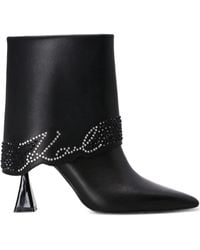 Karl Lagerfeld - Botas con puntera en punta - Lyst