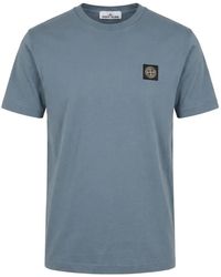 Stone Island - Logo Cotton T-Shirt - Lyst