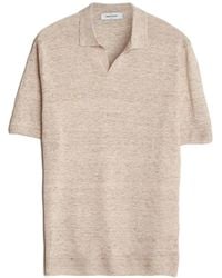 Gran Sasso - Knitted Open-Collar Polo Shirt - Lyst