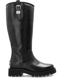 Ganni - Chunky Buckle Boots - Lyst