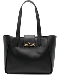KARL LAGERFELD - Medium Signature Tote Bag - Lyst