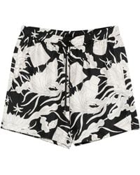 Amiri - Floral-Print Drawstring Shorts - Lyst