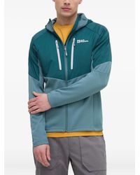 Jack Wolfskin - Hooded Zip-Fastening Performance Jacket - Lyst