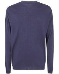 MD75 - Ribbed-Trim Long-Sleeve T-Shirt - Lyst