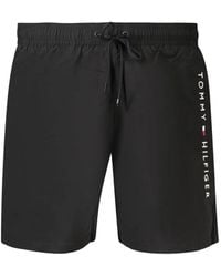 Tommy Hilfiger - Logo-Print Drawstring Swim Shorts - Lyst
