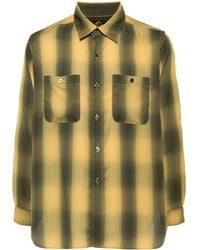 Needles - Plaid Check-print Long-sleeve Shirt - Lyst