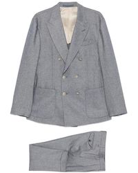 Eleventy - Peak-Lapel Double-Breasted Suit - Lyst