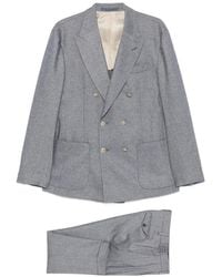 Eleventy - Peak-Lapel Double-Breasted Suit - Lyst