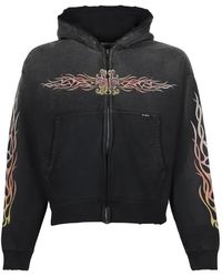 KAMIYA - Flame Kmy Zip-Up Hoodie - Lyst
