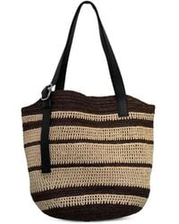 Loewe - Loop Basket Striped Shoulder Bag - Lyst