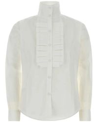 GIMAGUAS - Chris Ruffled Poplin Shirt - Lyst
