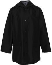 Balenciaga - Raglan-sleeve Hooded Raincoat - Lyst