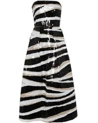 Elie Saab - ストラップレス スパンコール ドレス - Lyst