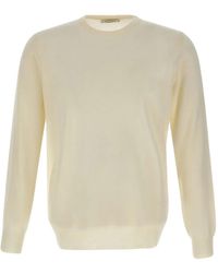 Kangra - Crew-Neck Ribbed-Edge Sweater - Lyst