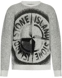 Stone Island - Pullover Mit Kompass - Lyst