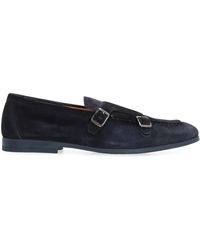 Doucal's - Duke Suede Monk-Strap Loafers - Lyst