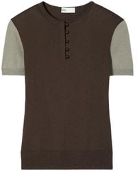 Tory Burch - Wool Henley - Lyst