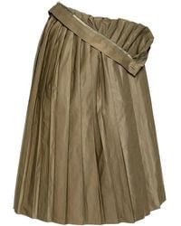 MM6 by Maison Margiela - Pleated Midi Skirt - Lyst