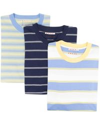Marni - Stripe-print Short-sleeved T-shirt - Lyst