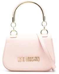 Love Moschino - Logo-Plaque Top Handle Bag - Lyst