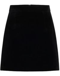 Patou - Minifalda de terciopelo - Lyst