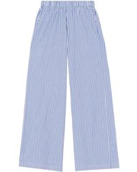 John Elliott - Leisure Striped Cotton Trousers - Lyst