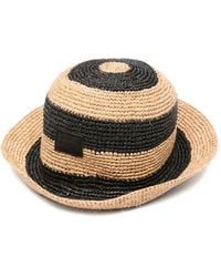 Paul Smith - Striped Braided Raffia Hat - Lyst