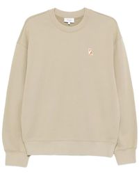 Maison Kitsuné - Logo-Embroidered Cotton Sweatshirt - Lyst